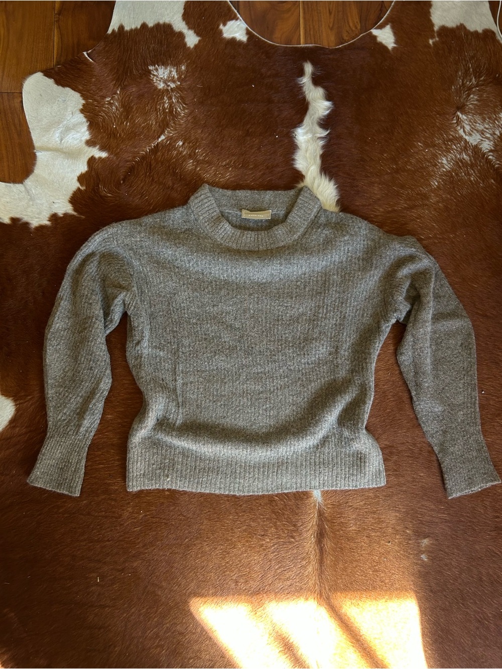 Everlane Women’s Crewneck Brown Knit Sweater